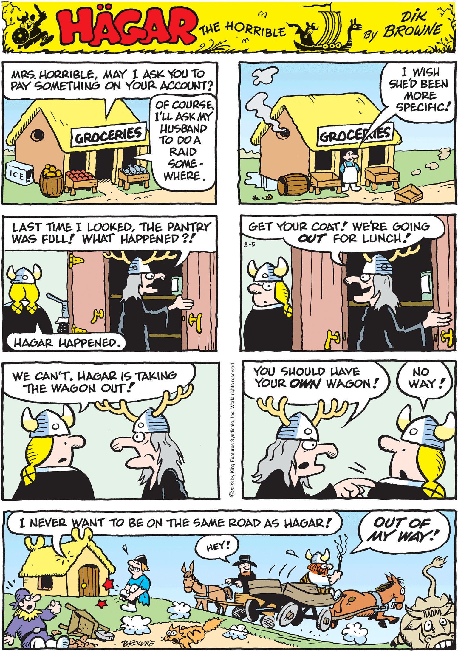 Lets enjoy the most hilarious comics of Hagar the horrible