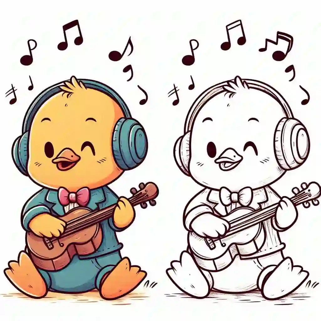 Duck-Listening-to-Music