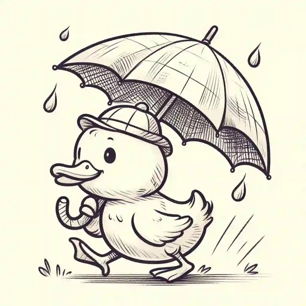 Duck-with-Umbrella