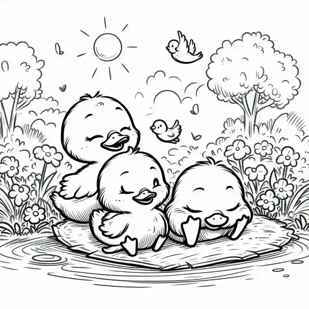 Ducklings-Relaxing